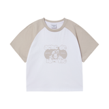 25SS スペースラビットラグランクロップ半袖Tシャツ エッセンシャルベージュ