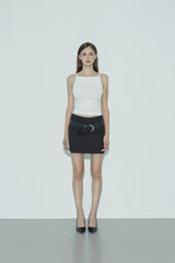 Square neck sleeveless_white