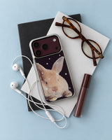 BABY BUNNY PURPLE Silver Epoxy Case