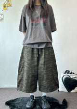 Open Pocket Cargo Military Two-Style Rope Bermuda Shorts 2color