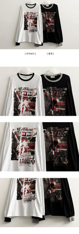 Krub カラーリブカフススウェットシャツTシャツ