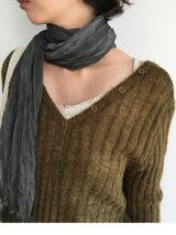 Double Ribbed Two-Way Cardigan (4color)