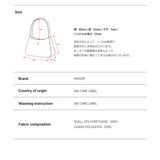 Lune Velo Hobo Bag Medium Black