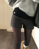 [ORIGINAL] Moerin Striped Knit Shorts Pants