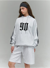 DIVISION 90 SPORTY TRACK OVER FIT HOODIE (3color)
