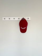 FOR CAT LOVERS RED BALL CAP