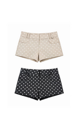 LOW-WAIST POLKA DOT SHORTS (2COLORS!)