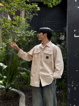 Double pocket patch shirt