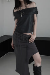 glow off shoulder top (2color)