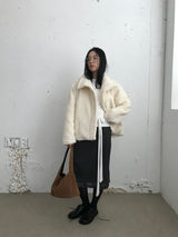 Le Hairi Half-Neck Quilted Coat (2 Colors)