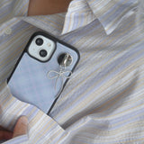 [MADE] classic check bumper case (blue)