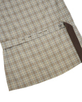 チェックボタンドレス / brown