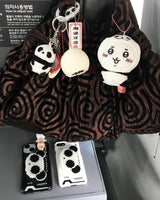 ホワイト ラッキー ケース ＆ パンダ グリップトック セット