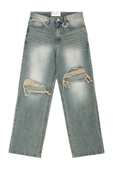 ウォッシングリップデニムパンツ