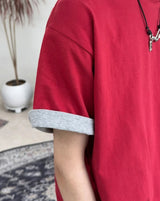Ed High-Density Roll-Up Color Matching Short Sleeve Tee
