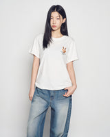 25FW WOMAN FUZZY BEAR SHORT SLEEVE T-SHIRT
