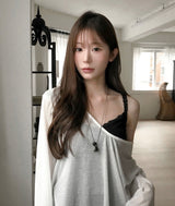 urbane 20% deep v loose fit top