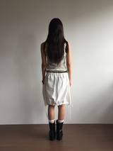Node frill layered sleeveless top (4color)