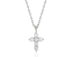 26SS★ Essence Silver (W) Moissanite Lumi Cross Necklace