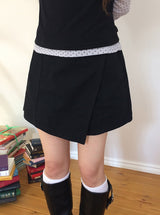 ボナ コットン ラップ スカート ショート パンツ