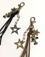 Hippie star keyring