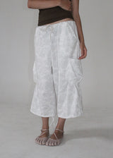 FLOWER PASTEL BERMUDA PANTS