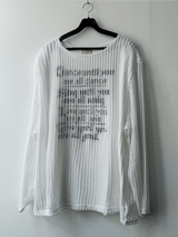 Munts Grunge Mesh Printed Knit