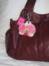 Glow Orchid Keyring_Peach Pink