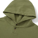 Earth button hoodie / Leaf