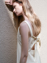 (OP-6281)BACK RIBBON DRESS