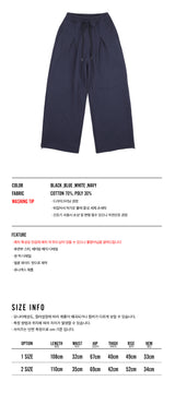 Star Lettering Patch Sweat Pants - Navy