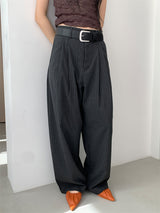 STRIPE TWILL BALLOON SLACKS (2C)