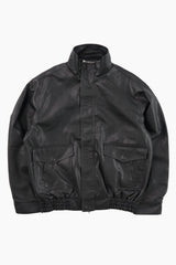 Glow oversized leather jakcet