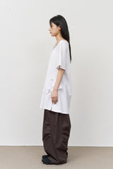 Airy Dart Cotton Pants