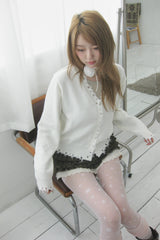 Rough damaged cardigan