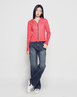 26SS WOMAN ウォッシュドリップフーディージップアップ