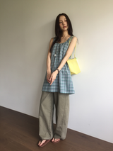 [SET]Mute Curved Pants + Belt