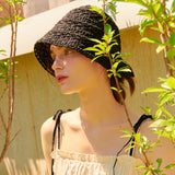 KNIT BUCKET HAT BLACK