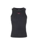 8287 Logo Vintage Sleeveless Tee (Charcoal)