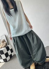 Dai Oversized Loose Mesh Longline Sleeveless Top 4color
