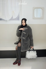 Toggle tteokbokki half-fur coat