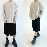 ODDBALL ピグメント オーバーサイズ ロングスリーブ ネイビー