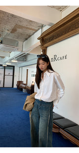 a modern white clean shirt