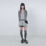 Frilling knit cardigan 003