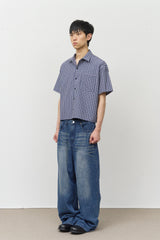 Ade Cropped Check Shirt