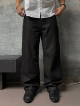 D-ring non-fade regular denim pants