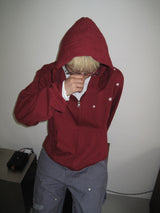 Vintage Star Cropped Zip-Up Hoodie (4c)
