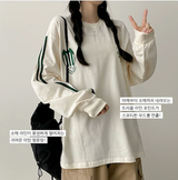Football Two-Line Loose Fit Sweatshirt