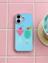 【MADE】Beach Cocktail Glass Bumper Case