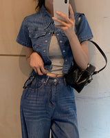 Giden デニムシャツ＆パンツセット